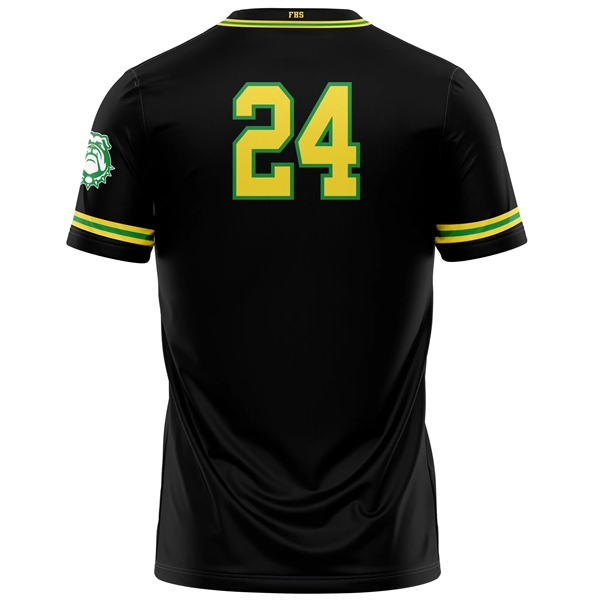 Full Dye Sub Baseball/Softball Two Button Jersey - Pro-Line - Full Dye Sub Baseball/Softball Two Button Jersey - Pro-Line - Image 5 of 5