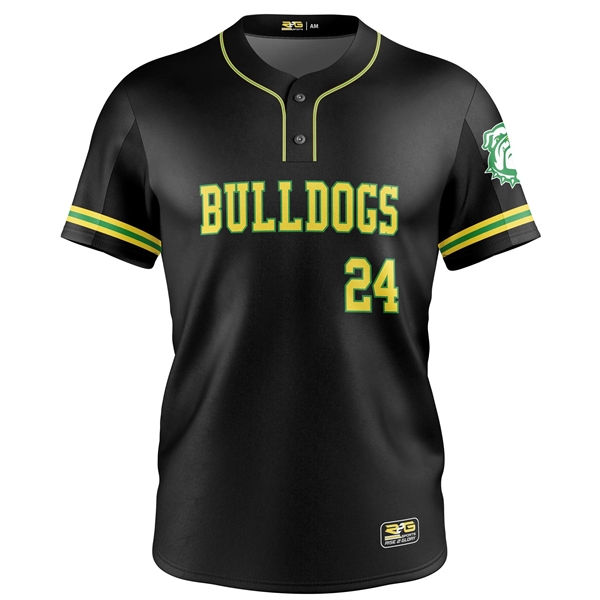 Full Dye Sub Baseball/Softball Two Button Jersey - Pro-Line - Full Dye Sub Baseball/Softball Two Button Jersey - Pro-Line - Image 4 of 5