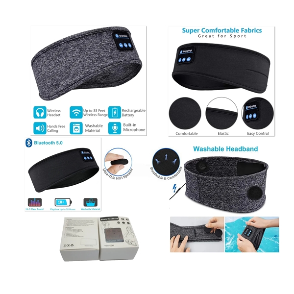 Bluetooth Sports Sleep Headphones - Bluetooth Sports Sleep Headphones - Image 2 of 2