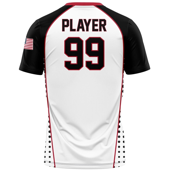 Full Dye Sub Baseball/Softball Two Button Short Sleeve Pullo - Full Dye Sub Baseball/Softball Two Button Short Sleeve Pullo - Image 5 of 5