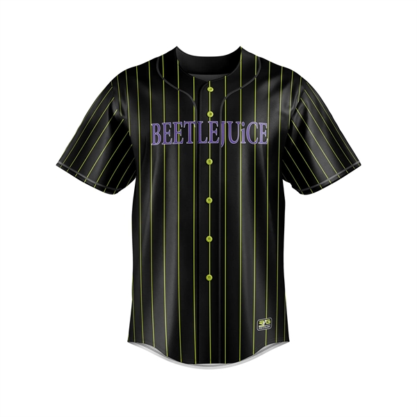 Sublimated Baseball/Softball Full Button Short Sleeve - Sublimated Baseball/Softball Full Button Short Sleeve - Image 0 of 5