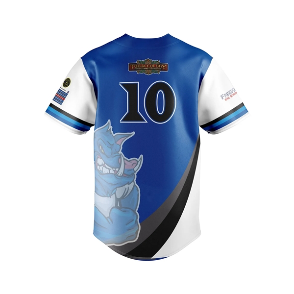 Sublimated Baseball/Softball Full Button Short Sleeve - Sublimated Baseball/Softball Full Button Short Sleeve - Image 5 of 5