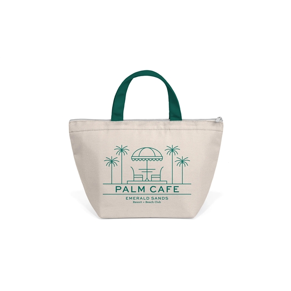 Full Color Recycled Canvas Large Lunch Cooler - Full Color Recycled Canvas Large Lunch Cooler - Image 3 of 7