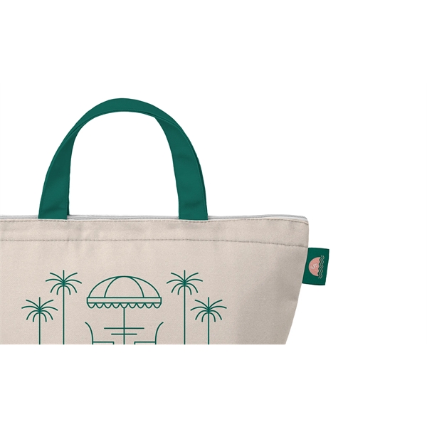 Full Color Recycled Canvas Large Lunch Cooler - Full Color Recycled Canvas Large Lunch Cooler - Image 5 of 7