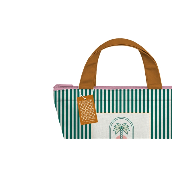 Full Color Recycled Canvas Large Lunch Cooler - Full Color Recycled Canvas Large Lunch Cooler - Image 7 of 7