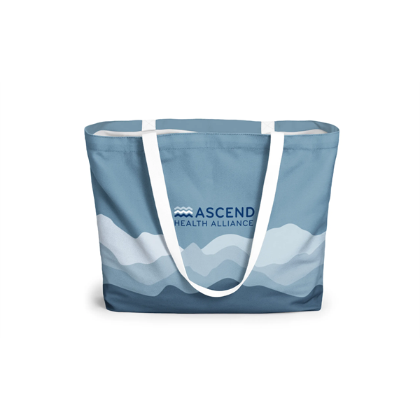 Full Color Recycled Canvas Large Tote - Full Color Recycled Canvas Large Tote - Image 0 of 7