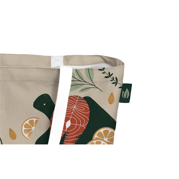 Full Color Recycled Canvas Large Tote - Full Color Recycled Canvas Large Tote - Image 7 of 7