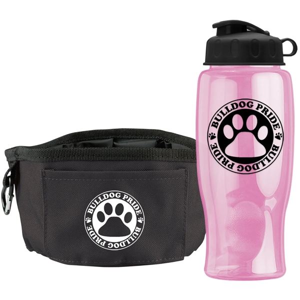 Sports Bottle and Folding Dog Bowl - Sports Bottle and Folding Dog Bowl - Image 1 of 9