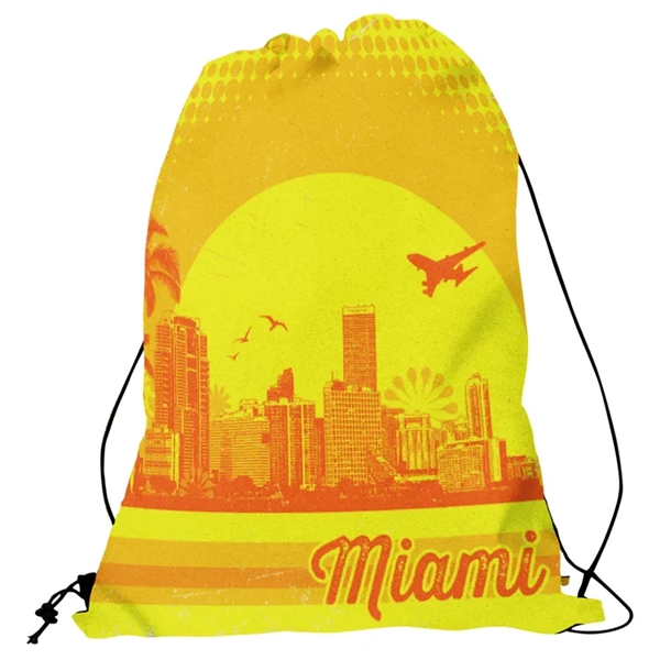 Custom Thin Cord Drawstring Backpack - Custom Thin Cord Drawstring Backpack - Image 10 of 10