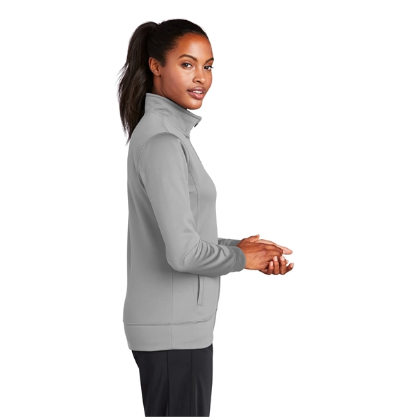 Sport-Tek Women's Sport-Wick Fleece Full-Zip Jacket. - Sport-Tek Women's Sport-Wick Fleece Full-Zip Jacket. - Image 44 of 56