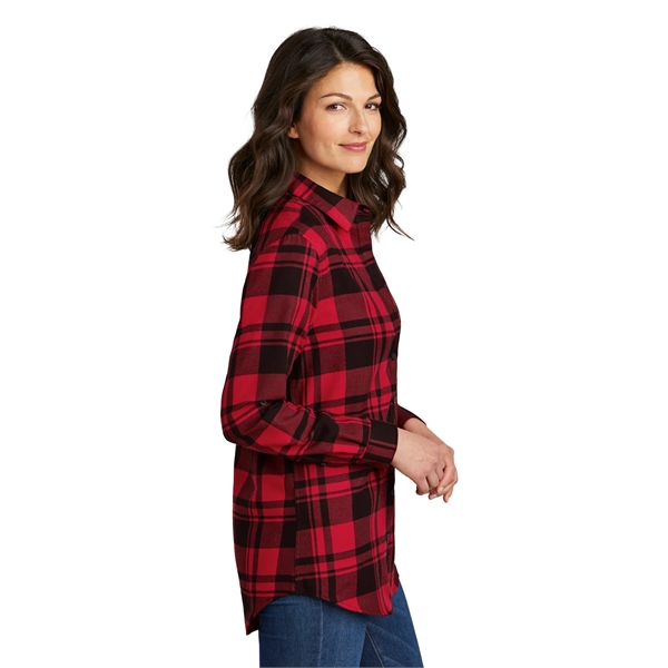 Port Authority Women's Plaid Flannel Tunic . - Port Authority Women's Plaid Flannel Tunic . - Image 22 of 32