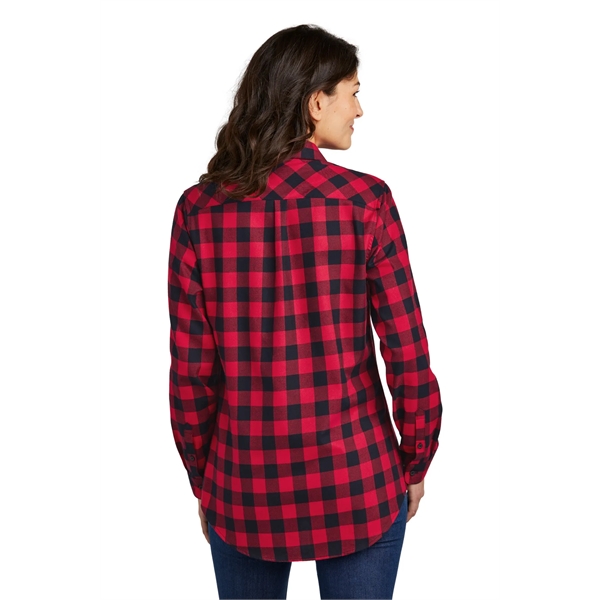 Port Authority Women's Plaid Flannel Tunic . - Port Authority Women's Plaid Flannel Tunic . - Image 24 of 32
