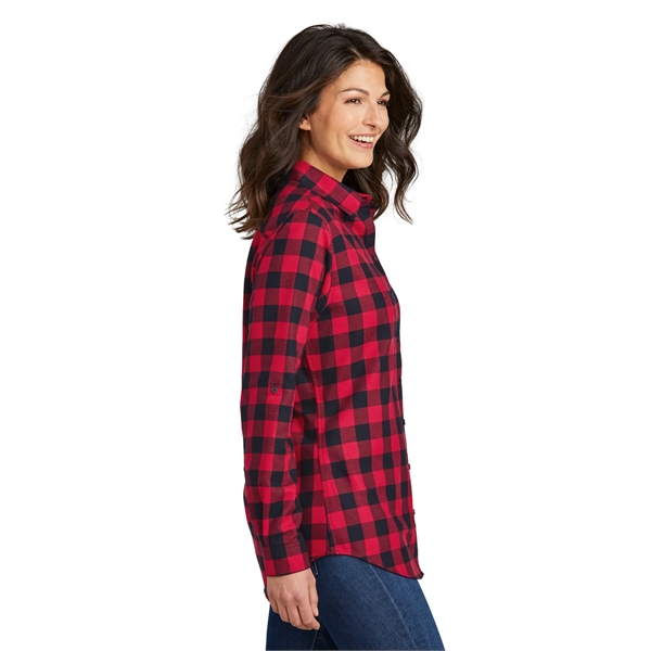 Port Authority Women's Plaid Flannel Tunic . - Port Authority Women's Plaid Flannel Tunic . - Image 25 of 32