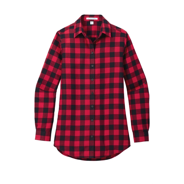 Port Authority Women's Plaid Flannel Tunic . - Port Authority Women's Plaid Flannel Tunic . - Image 26 of 32