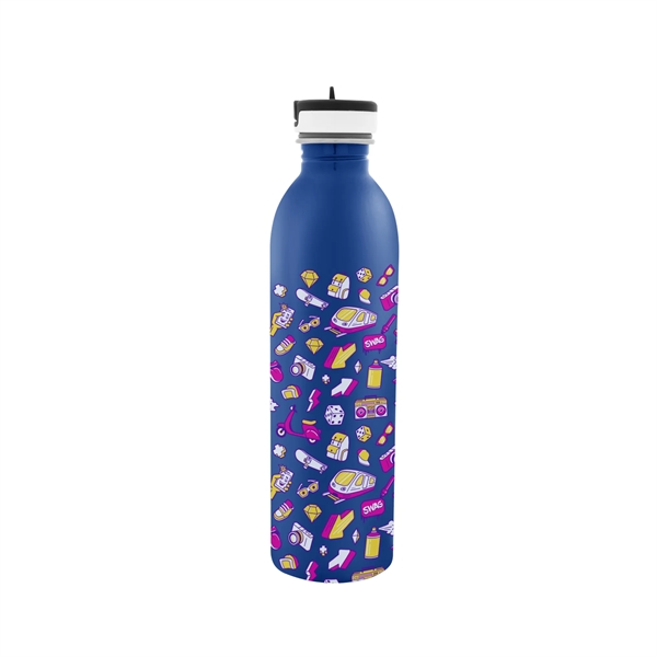 24 Oz. Full Color Stainless Steel Newcastle Bottle - 24 Oz. Full Color Stainless Steel Newcastle Bottle - Image 7 of 8