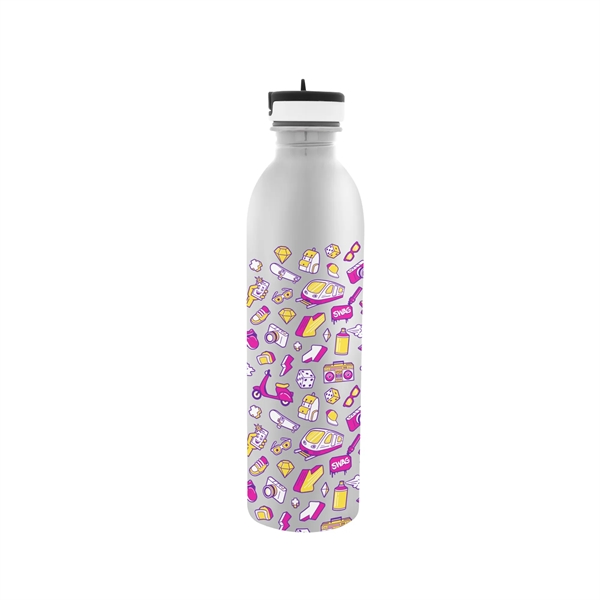 24 Oz. Full Color Stainless Steel Newcastle Bottle - 24 Oz. Full Color Stainless Steel Newcastle Bottle - Image 8 of 8