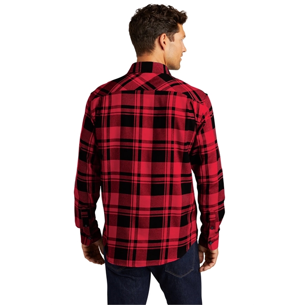 Port Authority Plaid Flannel Shirt. - Port Authority Plaid Flannel Shirt. - Image 21 of 47