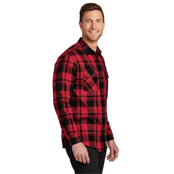Port Authority Plaid Flannel Shirt. - Port Authority Plaid Flannel Shirt. - Image 22 of 47