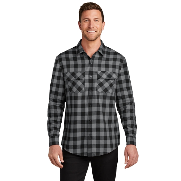 Port Authority Plaid Flannel Shirt. - Port Authority Plaid Flannel Shirt. - Image 23 of 47