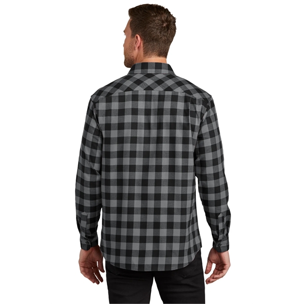 Port Authority Plaid Flannel Shirt. - Port Authority Plaid Flannel Shirt. - Image 24 of 47