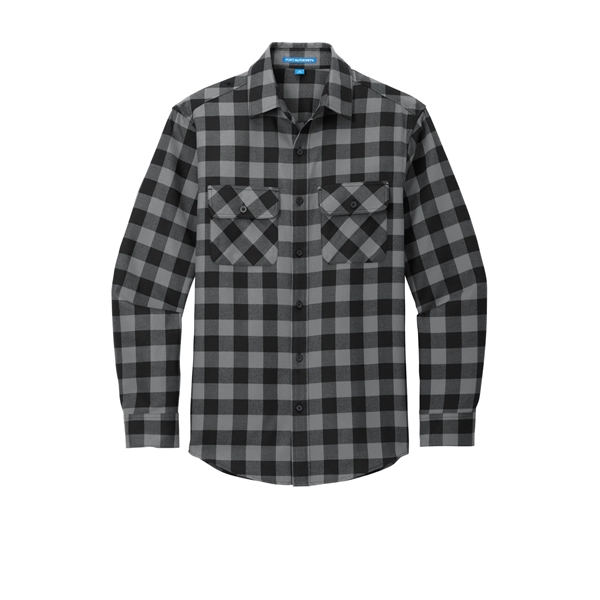 Port Authority Plaid Flannel Shirt. - Port Authority Plaid Flannel Shirt. - Image 26 of 47