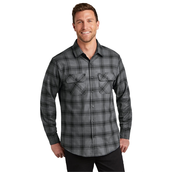 Port Authority Plaid Flannel Shirt. - Port Authority Plaid Flannel Shirt. - Image 28 of 47