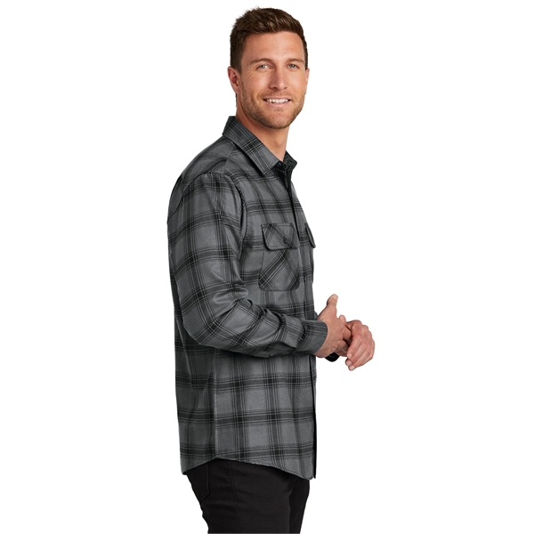 Port Authority Plaid Flannel Shirt. - Port Authority Plaid Flannel Shirt. - Image 30 of 47