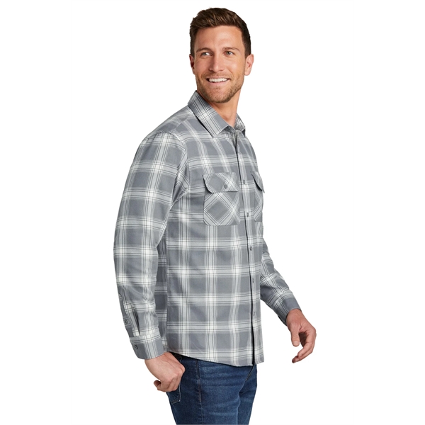 Port Authority Plaid Flannel Shirt. - Port Authority Plaid Flannel Shirt. - Image 35 of 47