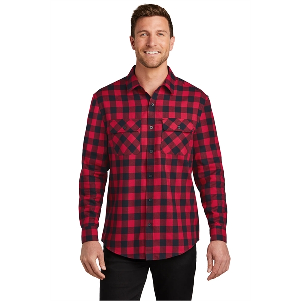 Port Authority Plaid Flannel Shirt. - Port Authority Plaid Flannel Shirt. - Image 38 of 47