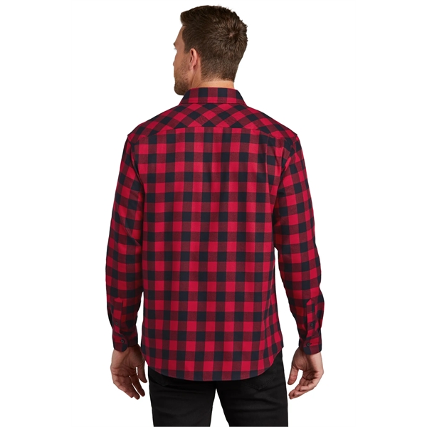 Port Authority Plaid Flannel Shirt. - Port Authority Plaid Flannel Shirt. - Image 39 of 47