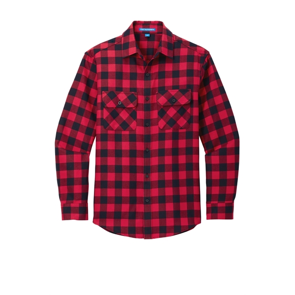 Port Authority Plaid Flannel Shirt. - Port Authority Plaid Flannel Shirt. - Image 41 of 47