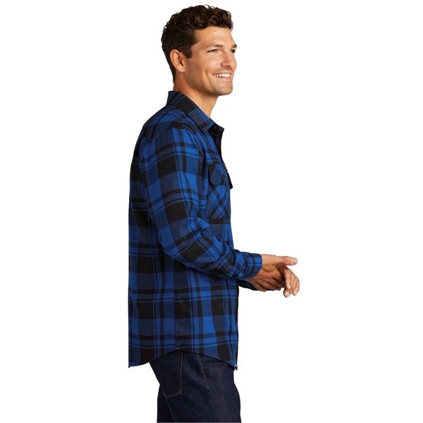 Port Authority Plaid Flannel Shirt. - Port Authority Plaid Flannel Shirt. - Image 45 of 47