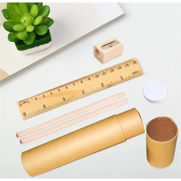 Eco-friendly Paper Tube Stationery Set - Eco-friendly Paper Tube Stationery Set - Image 0 of 0