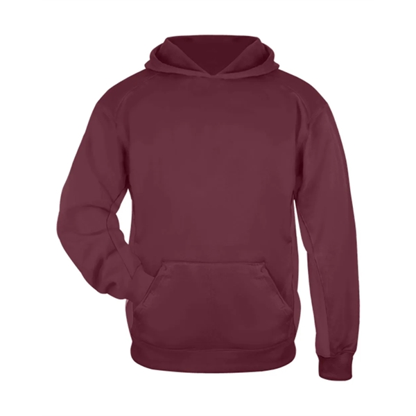 Badger Youth Performance Fleece Hooded Sweatshirt - Badger Youth Performance Fleece Hooded Sweatshirt - Image 31 of 36