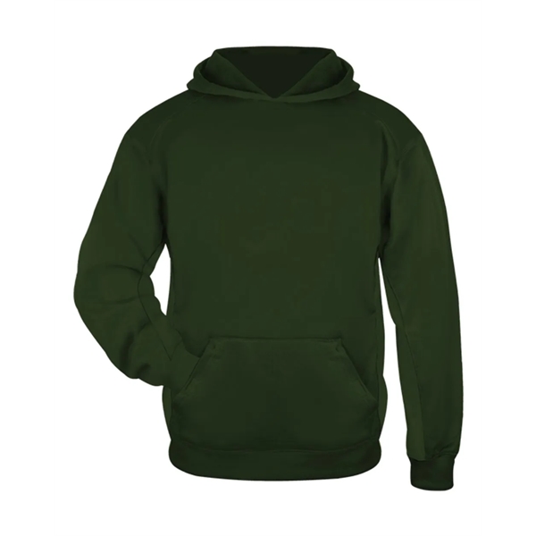 Badger Youth Performance Fleece Hooded Sweatshirt - Badger Youth Performance Fleece Hooded Sweatshirt - Image 20 of 36