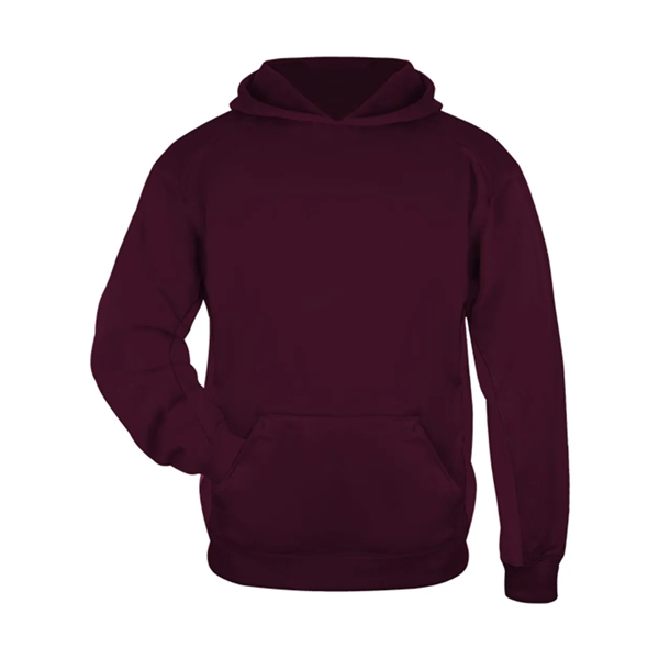 Badger Youth Performance Fleece Hooded Sweatshirt - Badger Youth Performance Fleece Hooded Sweatshirt - Image 24 of 36