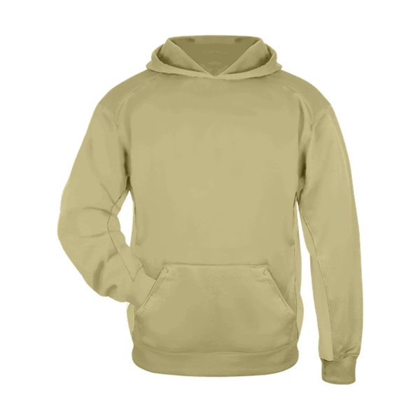 Badger Youth Performance Fleece Hooded Sweatshirt - Badger Youth Performance Fleece Hooded Sweatshirt - Image 35 of 36