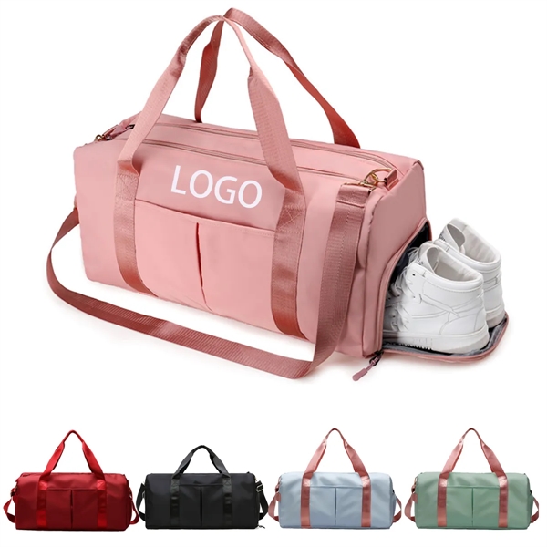 Sports Gym &Travel Duffel Bag With Dry Wet Pocket & Shoes - Sports Gym &Travel Duffel Bag With Dry Wet Pocket & Shoes - Image 0 of 1