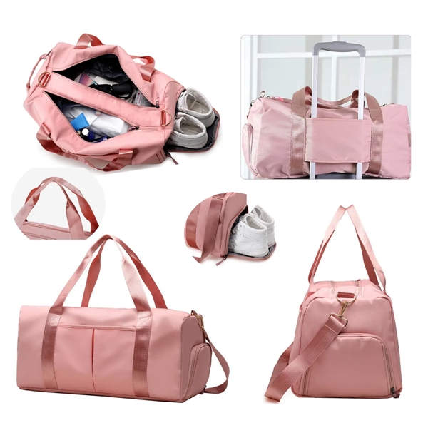 Sports Gym &Travel Duffel Bag With Dry Wet Pocket & Shoes - Sports Gym &Travel Duffel Bag With Dry Wet Pocket & Shoes - Image 1 of 1