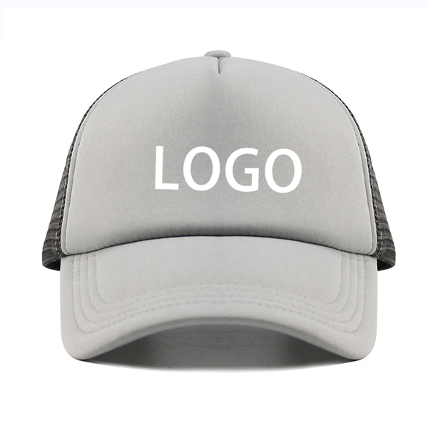 5 Panel High Crown Mesh Back Trucker Hat - 5 Panel High Crown Mesh Back Trucker Hat - Image 2 of 4
