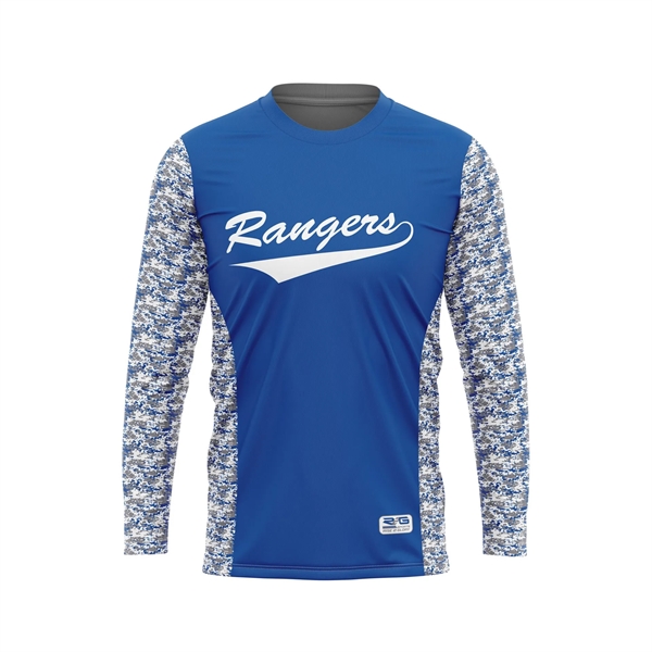 Full Dye Sub Workout Shirts - Long Sleeves - Adult/Youth - Full Dye Sub Workout Shirts - Long Sleeves - Adult/Youth - Image 0 of 1