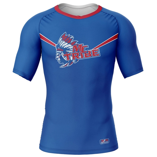 Full Dye Sub Compression Shirt - Short Sleeves - Adult/Youth - Full Dye Sub Compression Shirt - Short Sleeves - Adult/Youth - Image 0 of 5