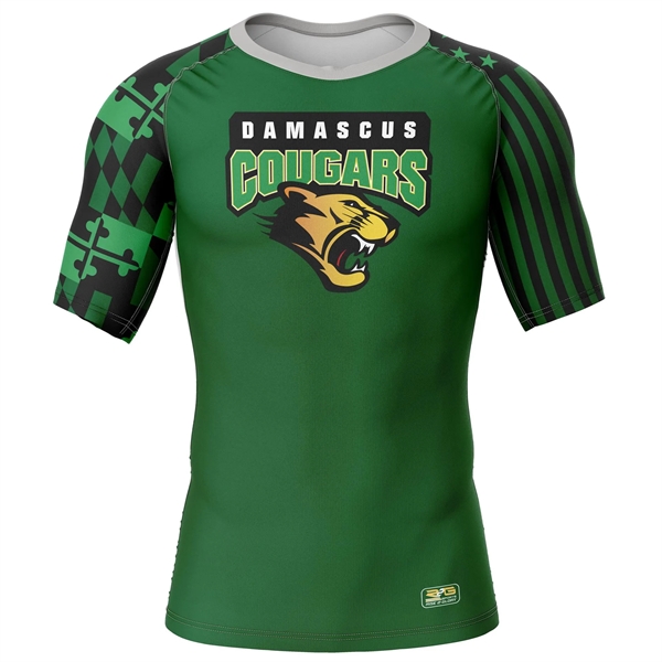 Full Dye Sub Compression Shirt - Short Sleeves - Adult/Youth - Full Dye Sub Compression Shirt - Short Sleeves - Adult/Youth - Image 4 of 5