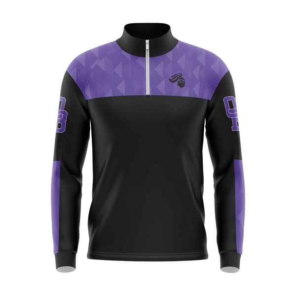 Full Dye Sub 1/4 Zip Pullover - Adult/Youth - Full Dye Sub 1/4 Zip Pullover - Adult/Youth - Image 2 of 5