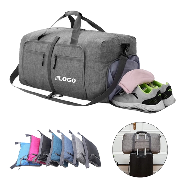 Foldable Duffel Bag 65L With Shoes Compartment - Foldable Duffel Bag 65L With Shoes Compartment - Image 0 of 5