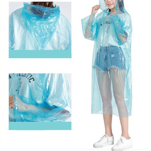 Portable Compressed Disposable Raincoat - Portable Compressed Disposable Raincoat - Image 2 of 2