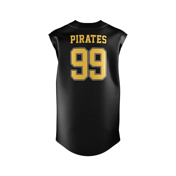 Sublimated Baseball/Softball Faux Full Button Sleeveless - Sublimated Baseball/Softball Faux Full Button Sleeveless - Image 5 of 5