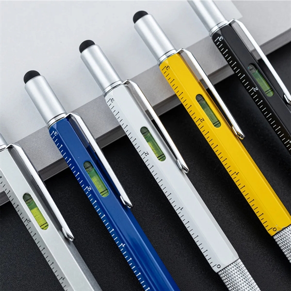 Metal Multi Tool 6-In-1 Stylus Pen - Metal Multi Tool 6-In-1 Stylus Pen - Image 3 of 7