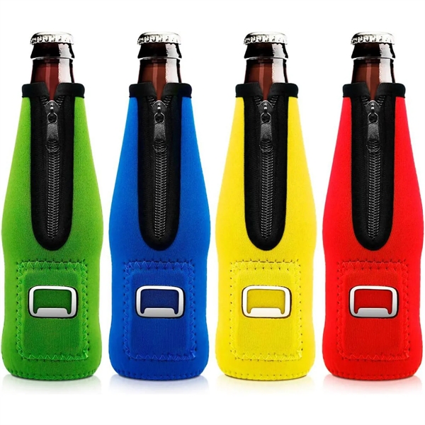 Bottle Cooler With Opener - Bottle Cooler With Opener - Image 0 of 3