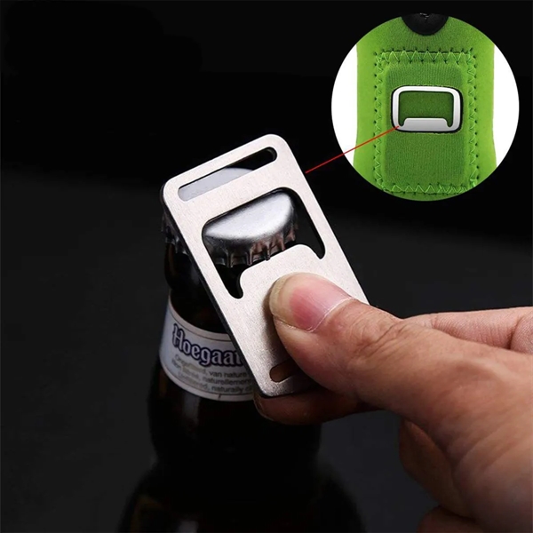 Bottle Cooler With Opener - Bottle Cooler With Opener - Image 2 of 3